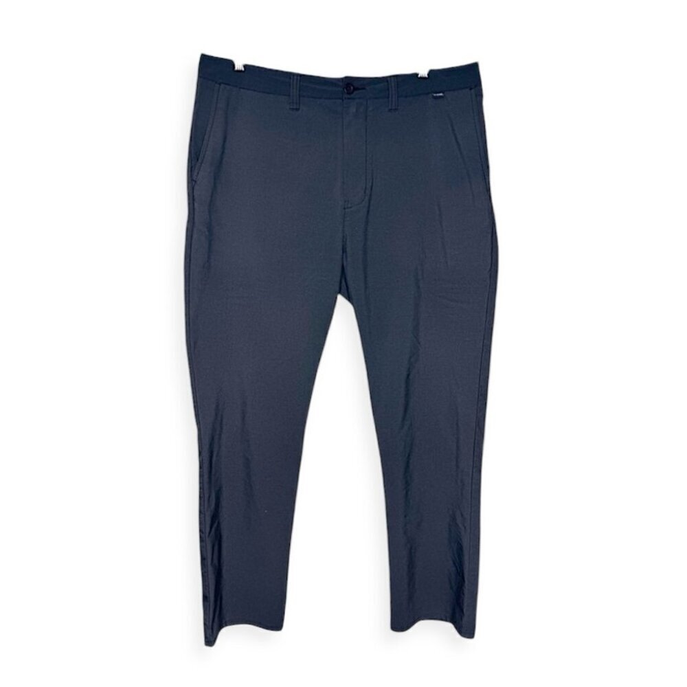 Travis Mathew Relaxed Fit Straight Leg Black Stretch Dress Pants Size 38